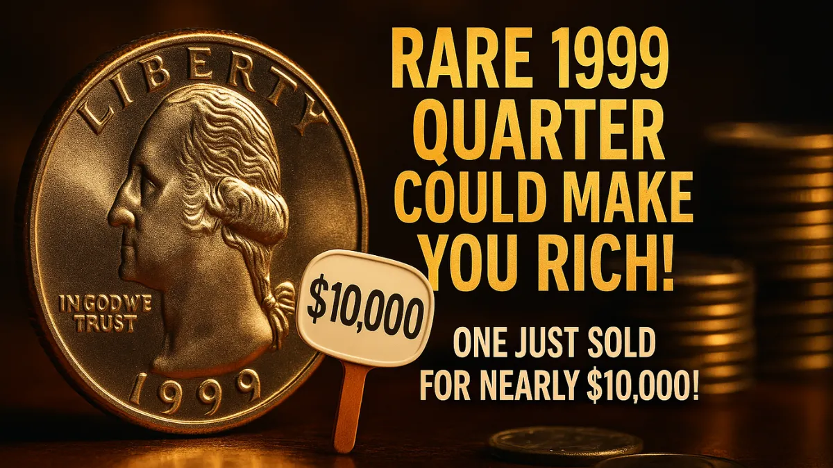 Rare 1999 Quarter Could Make You Rich — One Just Sold for Nearly $10,000!