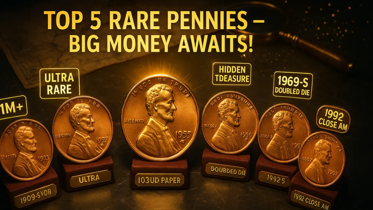 TOP 5 AMERICAN RARE LINCOLN PENNIES
